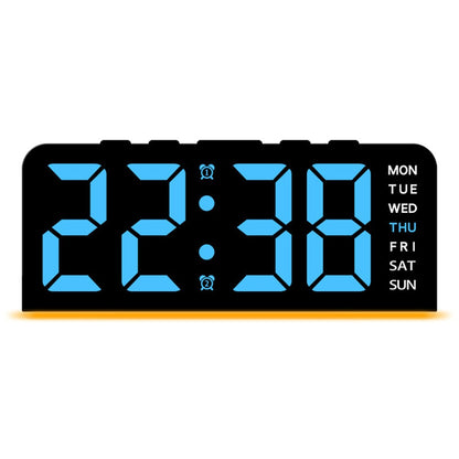 GH9001 LED Digital Clock Large Display with Date Temperature Ambient Light Multi Function Alarm Clock