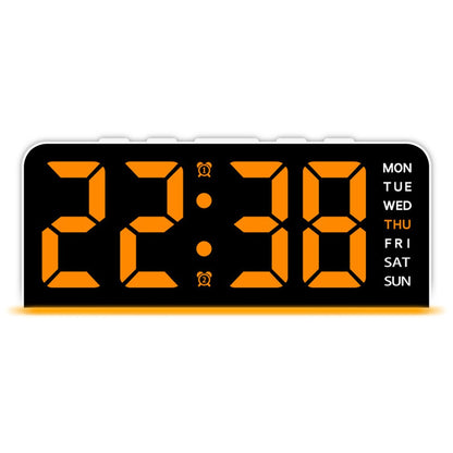 GH9001 LED Digital Clock Large Display with Date Temperature Ambient Light Multi Function Alarm Clock