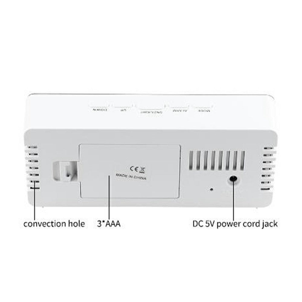 TS-S69 LED Digital Display Multifunction Clock Desk Makeup Mirror Alarm Clock with Temperature