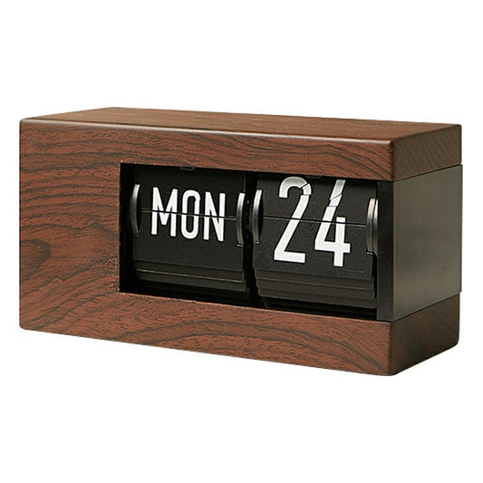 Minimalist Flip Calendar Table Clock Desktop Decor Smart Perpetual Calendar Flip Clock