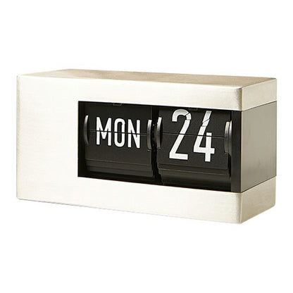 Minimalist Flip Calendar Table Clock Desktop Decor Smart Perpetual Calendar Flip Clock