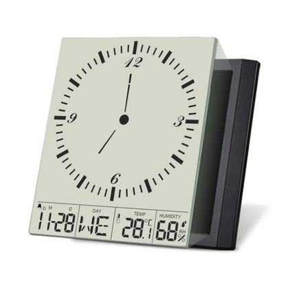 TS-8675 Multifunctional Digital Wall Clock Large Screen Display Temperature Humidity Meter Alarm Clock