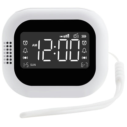 TS-BC700F Multifunction Vibrating Alarm Clock Portable FM Radio for Deaf Elderly Heavy Sleepers