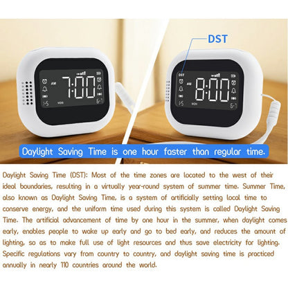 TS-BC700F Multifunction Vibrating Alarm Clock Portable FM Radio for Deaf Elderly Heavy Sleepers