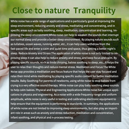 TS-BC700S Portable Vibrating Alarm Clock 2.75 Inch White Noise Machine for Deaf Elderly Heavy Sleepers