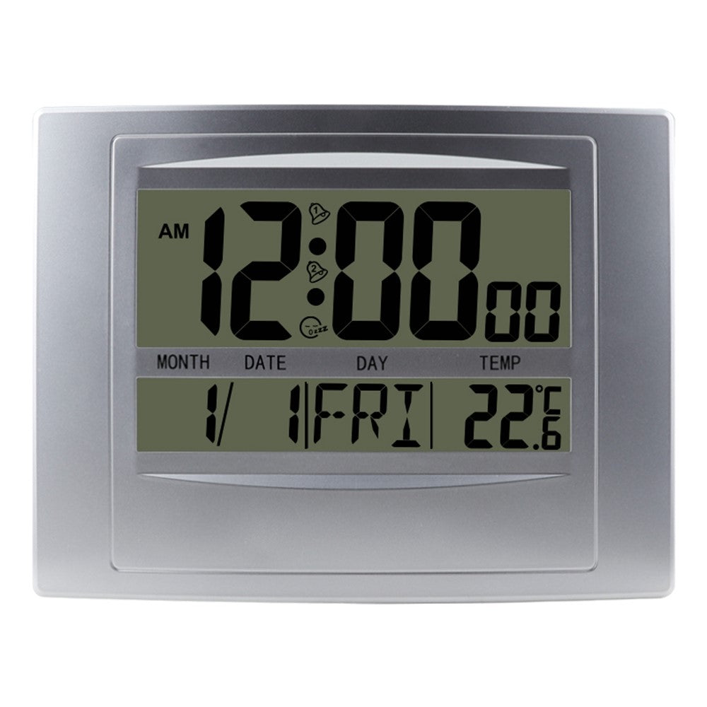 TS-H129Y Multifunction Digital Alarm Clock Large Screen Calendar Temperature Display Wall Clock