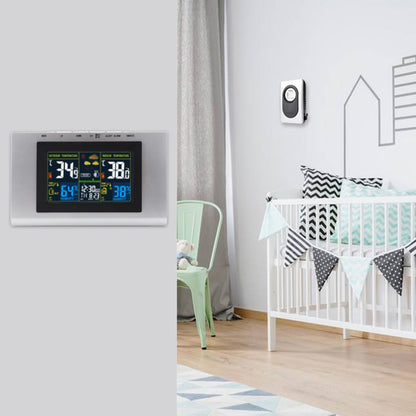 TS-H127G Multifunction Wireless Weather Station Color Display Alarm Clock Digital Thermometer Hygrometer