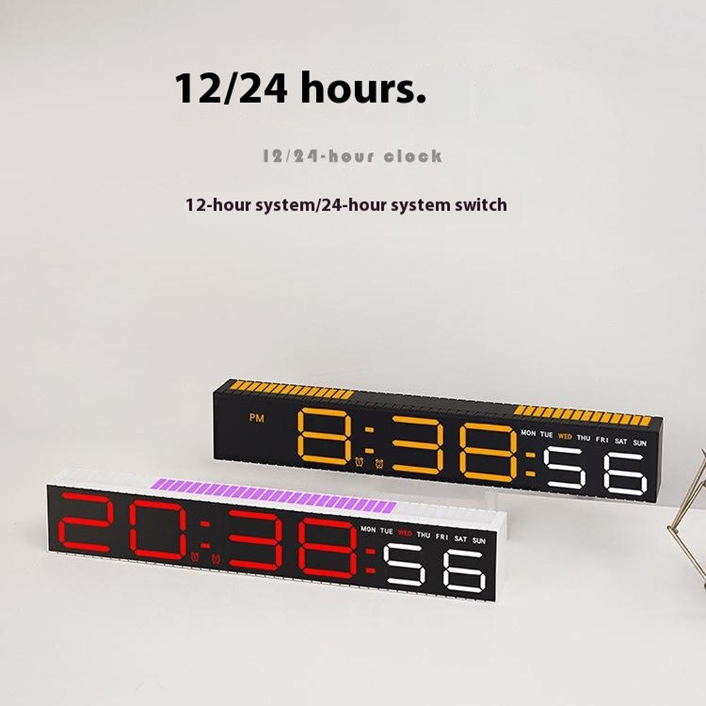 5517 Creative LED Digital Clock Sound Activated Display Bedside Table Alarm Clock with Multi-Color Light