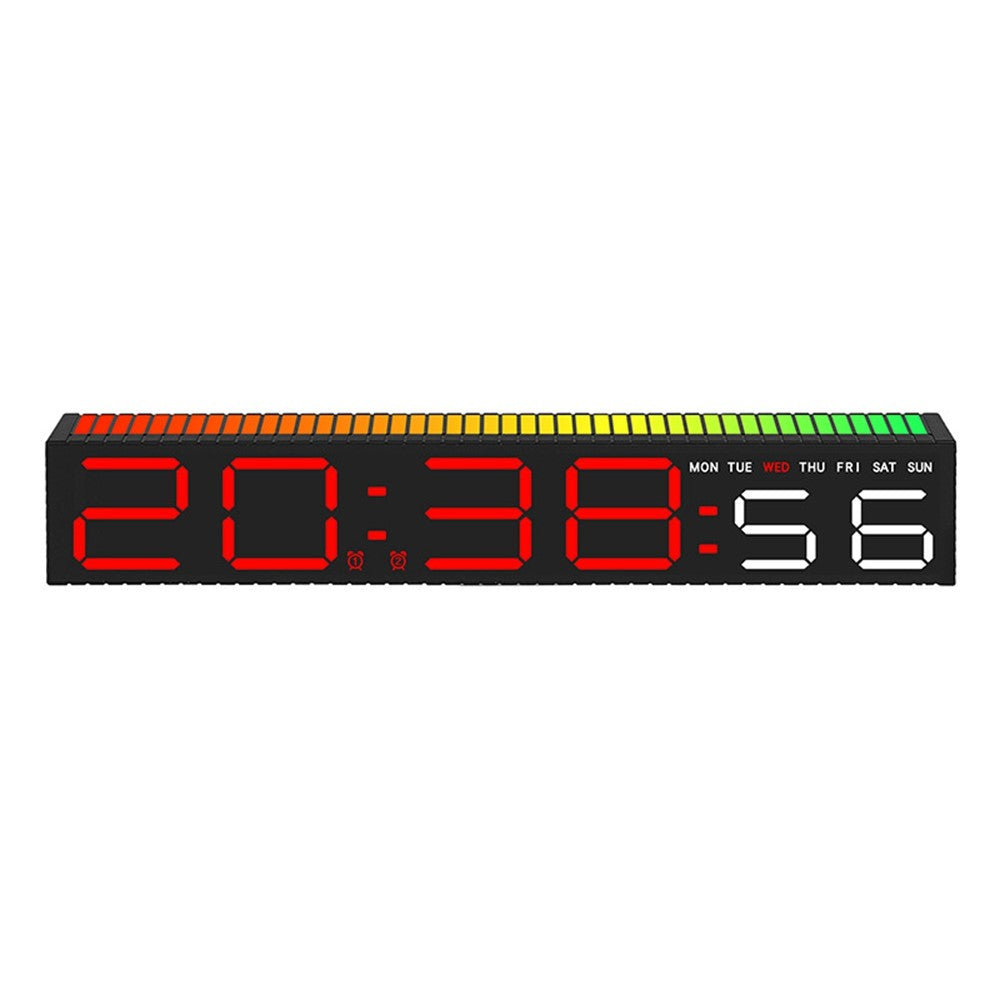 5517 Creative LED Digital Clock Sound Activated Display Bedside Table Alarm Clock with Multi-Color Light