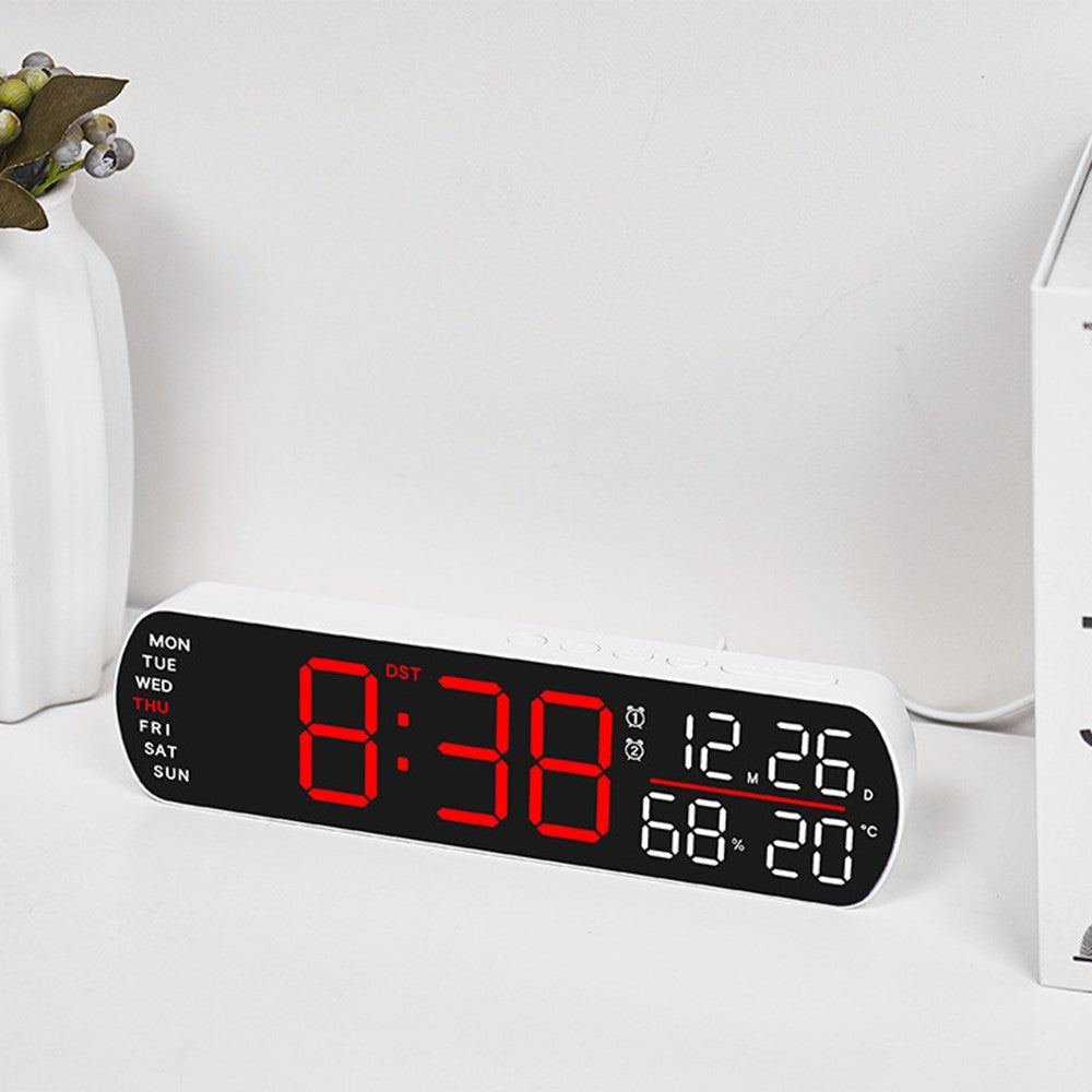 5512 LED Digital Alarm Clock Multi Function Time Temperature Date Display Electronic Clock