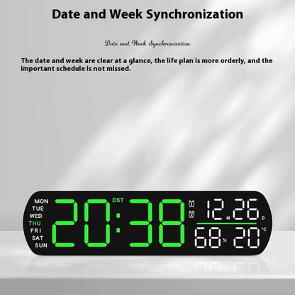5512 LED Digital Alarm Clock Multi Function Time Temperature Date Display Electronic Clock