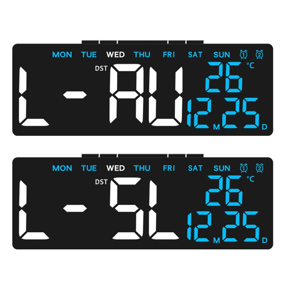 6668 LED Digital Alarm Clock Temperature Display USB Output Multiple Alarms Desktop Clock