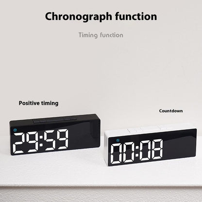 6668 LED Digital Alarm Clock Temperature Display USB Output Multiple Alarms Desktop Clock