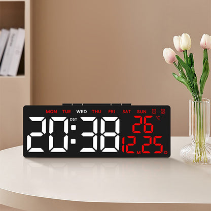 6668 LED Digital Alarm Clock Temperature Display USB Output Multiple Alarms Desktop Clock