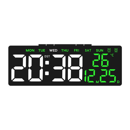 6668 LED Digital Alarm Clock Temperature Display USB Output Multiple Alarms Desktop Clock