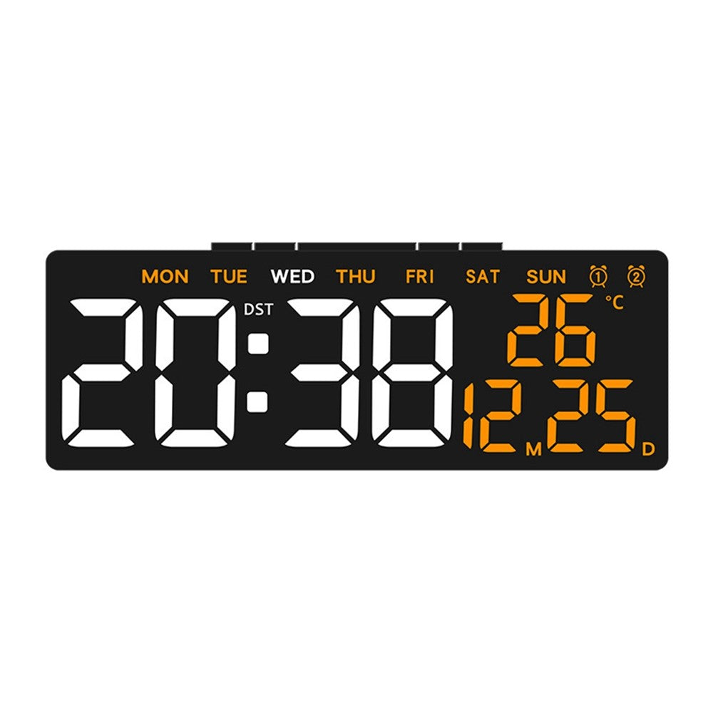 6668 LED Digital Alarm Clock Temperature Display USB Output Multiple Alarms Desktop Clock