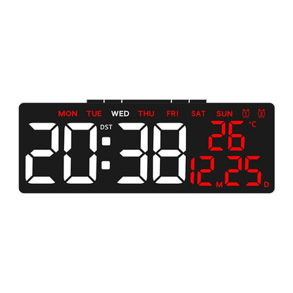 6668 LED Digital Alarm Clock Temperature Display USB Output Multiple Alarms Desktop Clock