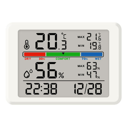 2310 Ultra Thin Magnetic Digital Clock Multi Function LCD Temperature Humidity Display Bedside Alarm Clock