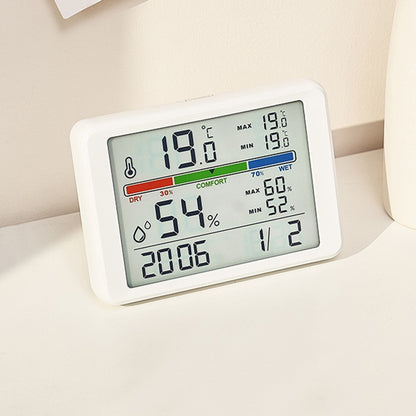2310 Ultra Thin Magnetic Digital Clock Multi Function LCD Temperature Humidity Display Bedside Alarm Clock