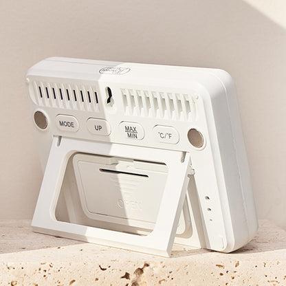 2310 Ultra Thin Magnetic Digital Clock Multi Function LCD Temperature Humidity Display Bedside Alarm Clock