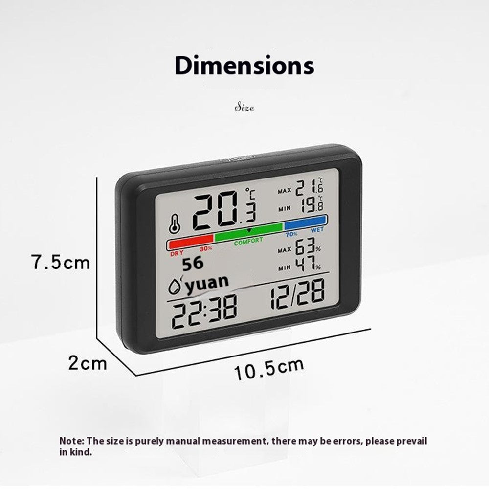 2310 Ultra Thin Magnetic Digital Clock Multi Function LCD Temperature Humidity Display Bedside Alarm Clock