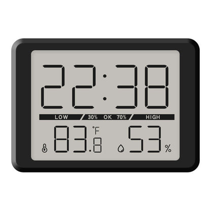 2308 Ultra Thin Magnetic LCD Digital Clock Bedside Temperature Humidity Display Alarm Clock