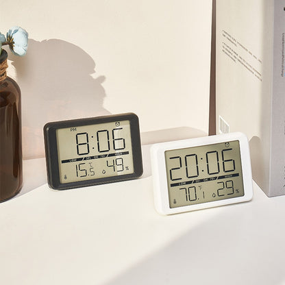 2308 Ultra Thin Magnetic LCD Digital Clock Bedside Temperature Humidity Display Alarm Clock