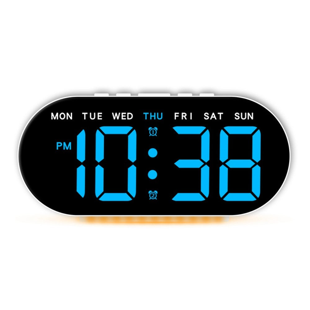 GH9003 Multifunctional LED Digital Clock Temperature Display Ambient Light Bedside Clock