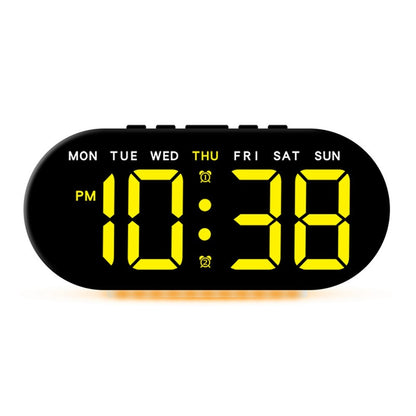 GH9003 Multifunctional LED Digital Clock Temperature Display Ambient Light Bedside Clock