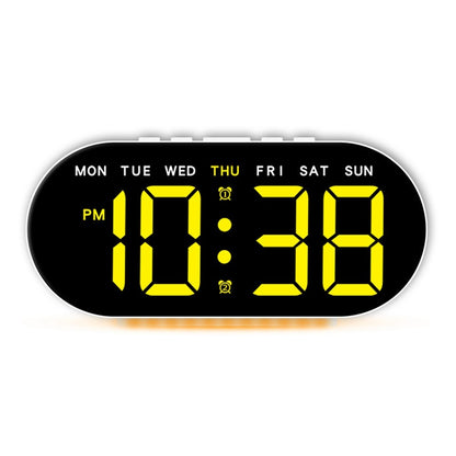 GH9003 Multifunctional LED Digital Clock Temperature Display Ambient Light Bedside Clock