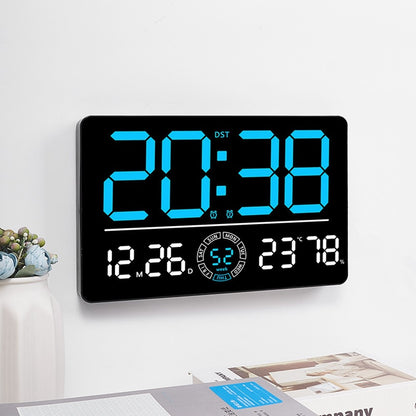 6667 LED Digital Wall Clock Living Room Modern Minimalist Electronic Clock with Temperature / Humidity Display