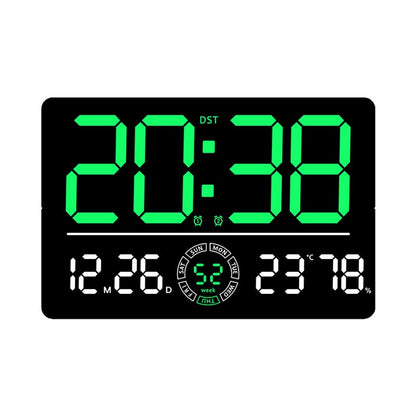 6667 LED Digital Wall Clock Living Room Modern Minimalist Electronic Clock with Temperature / Humidity Display