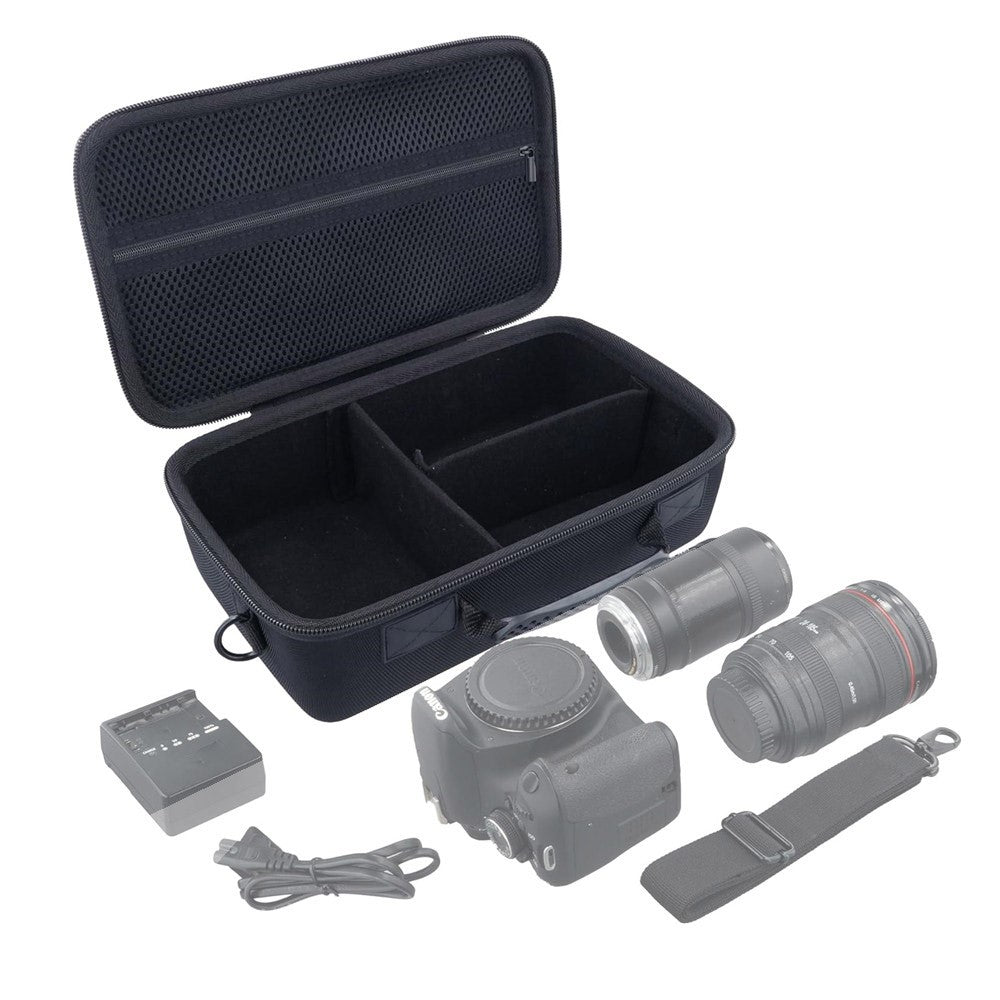 Camera Case for Canon T7  /  R50  /  R6 Mark II  /  R100  /  R50 V  /  T6  /  R8  /  R10  /  R5 Mark II  /  RP  /  R7  /  5D Mark IV  /  SL3  /  R5  /  T100 EVA Hard Shell Carrying Bag