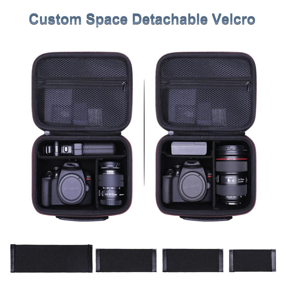 Camera Case for Canon T7  /  R50  /  R6 Mark II  /  R100  /  R50 V  /  T6  /  R8  /  R10  /  R5 Mark II  /  RP  /  R7  /  5D Mark IV  /  SL3  /  R5  /  T100 EVA Hard Shell Carrying Bag