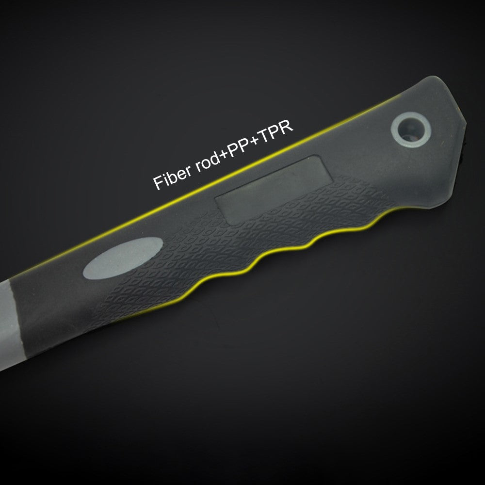 Camping Hammer Heavy Duty with Tent Stake Remover Steel Tent Hammer TPR Covered Handle Tent Mallet with Holding Strap