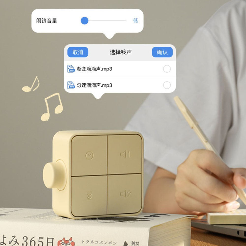 MUID H-CL-04 Smart Square Alarm Clock Bedside LED Wake-Up Night Light Desktop Digital Table Snooze Clock Home Decor