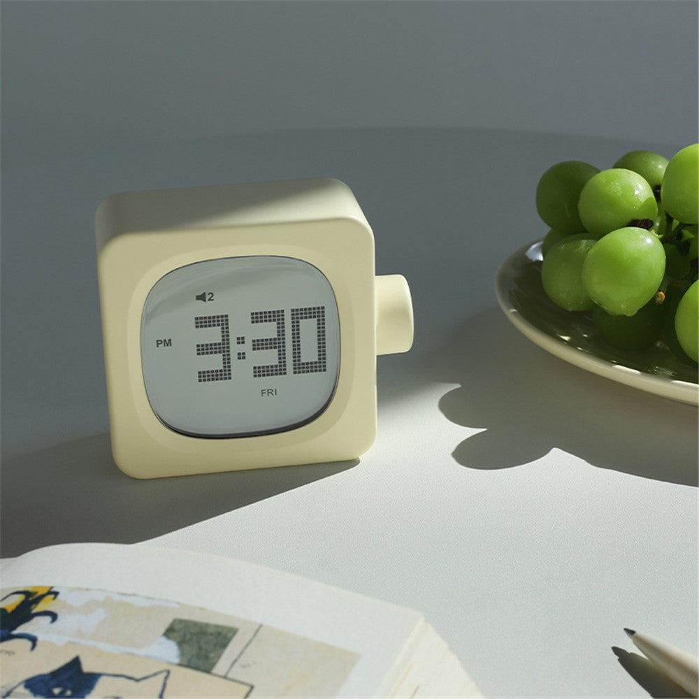 MUID H-CL-04 Smart Square Alarm Clock Bedside LED Wake-Up Night Light Desktop Digital Table Snooze Clock Home Decor
