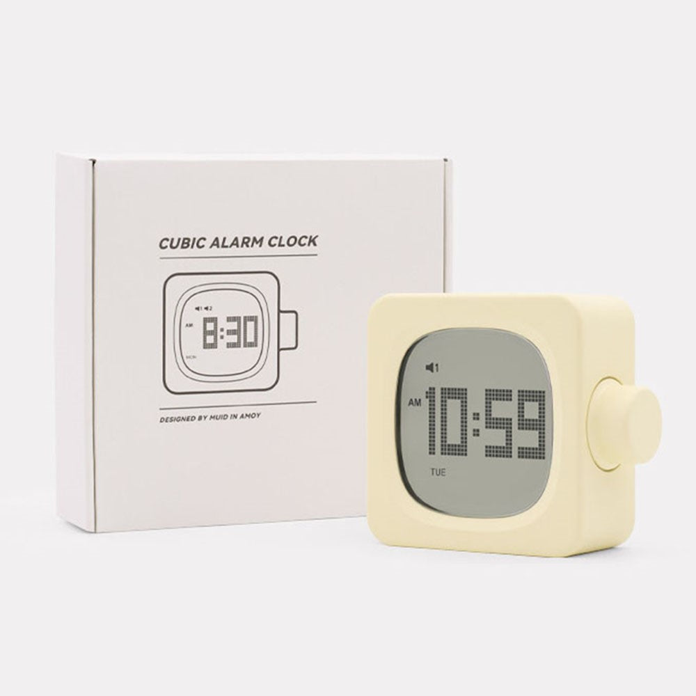 MUID H-CL-04 Smart Square Alarm Clock Bedside LED Wake-Up Night Light Desktop Digital Table Snooze Clock Home Decor