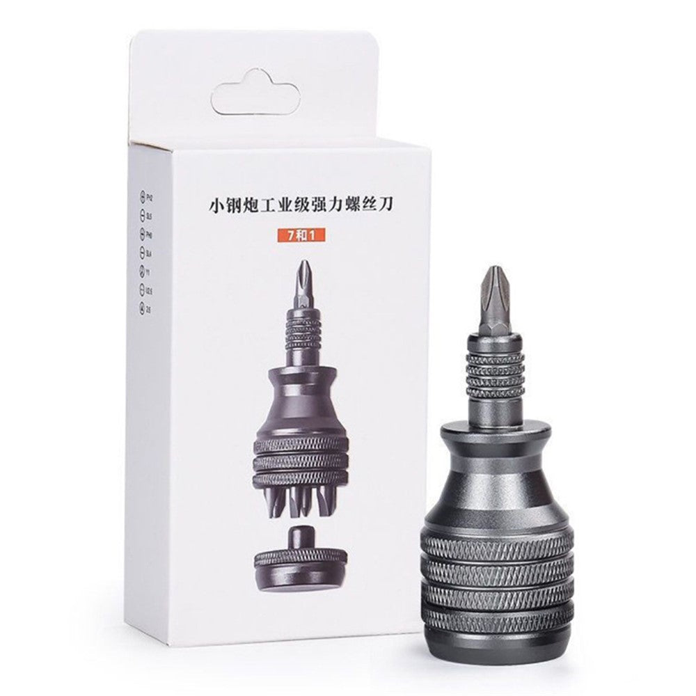 7 in 1 Aluminum Alloy Screwdriver Set Multifunctional Repair Tool Kit with 7 Bits for Home Appliance  /  Electronics  /  Furniture