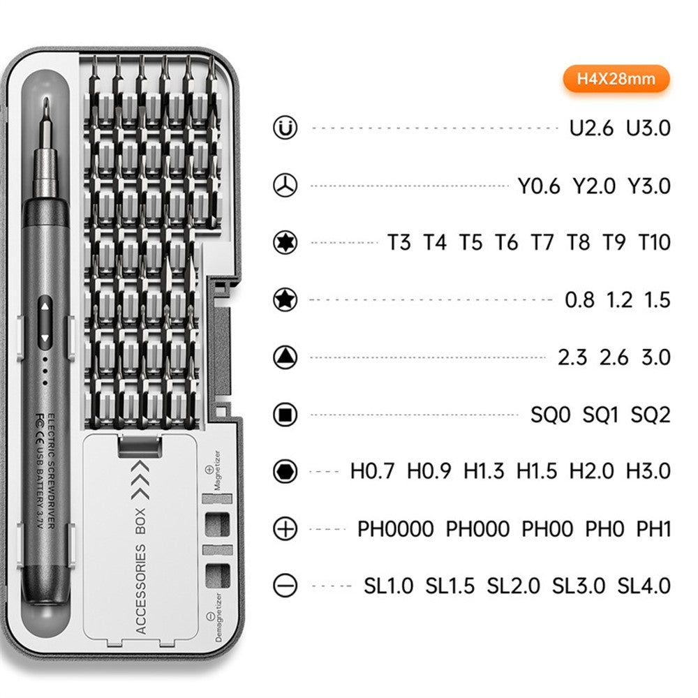 46 in 1 Precision Electric Screwdriver Set Rechargeable Cordless Torque Tool Kit for Mobile Cell computer Repair
