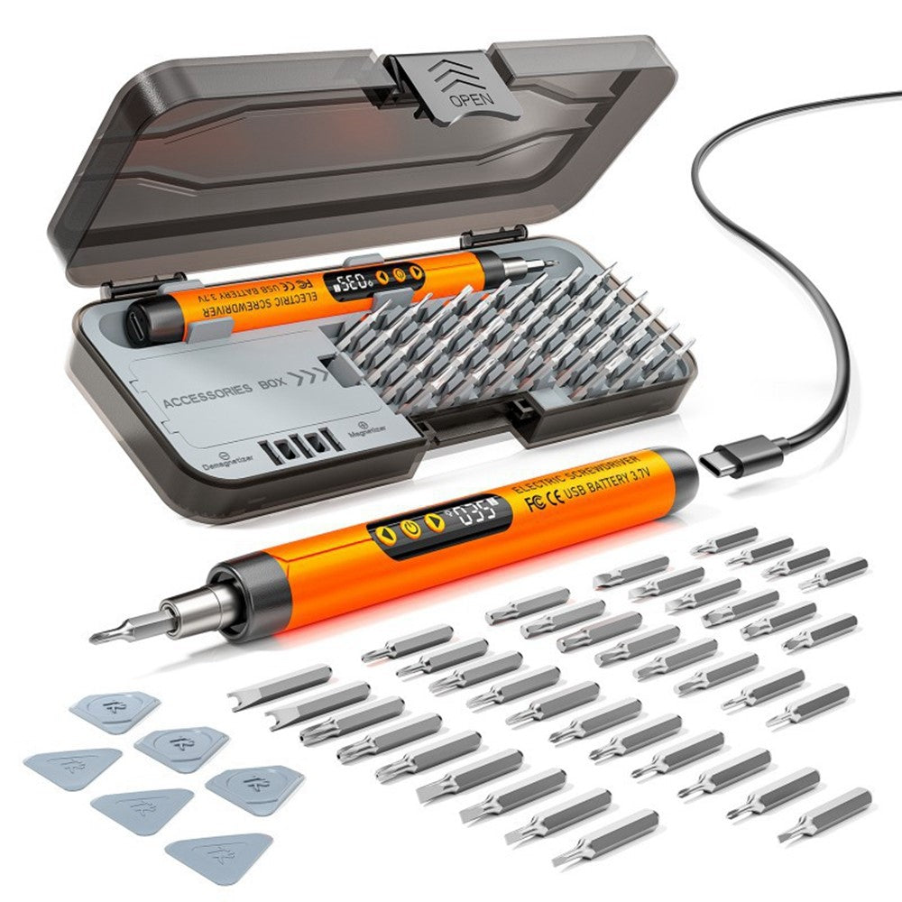 47 in 1 Electric Screwdriver Set Digital Display USB Rechargeable PC Phone Repair Tool Kit