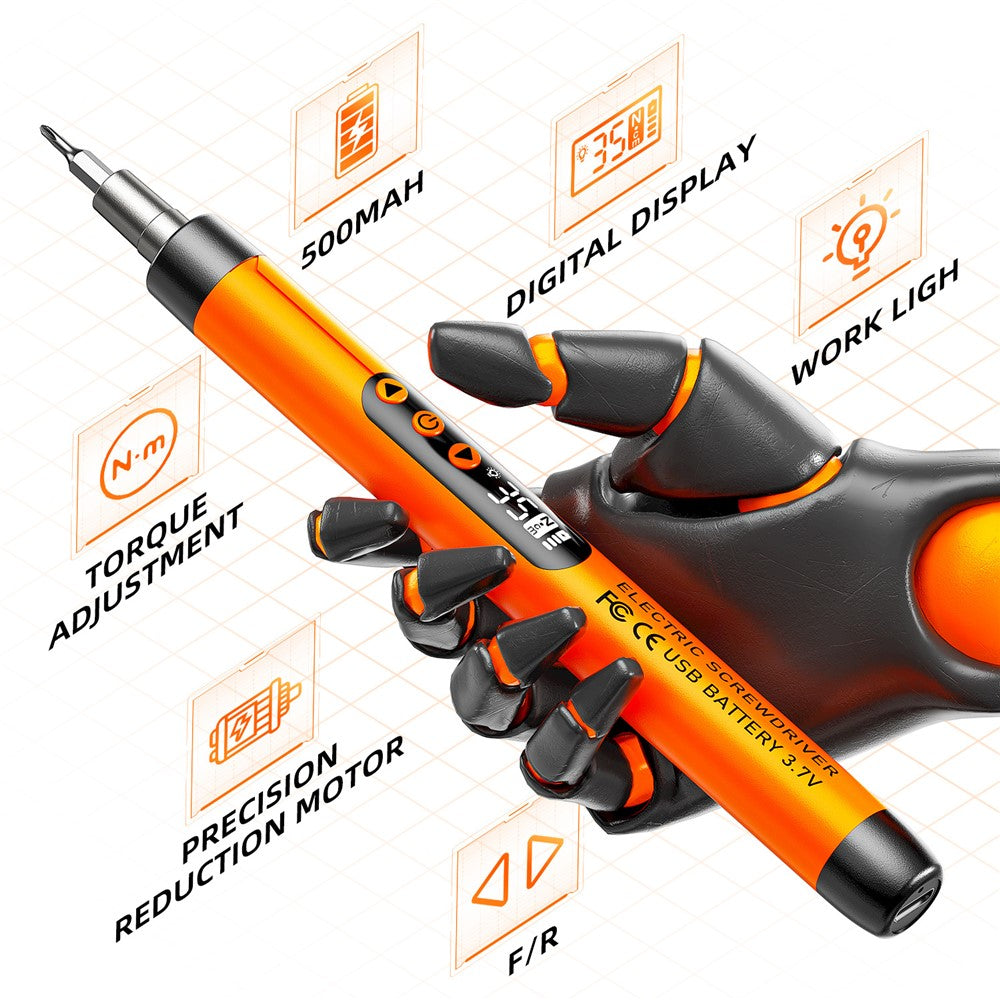 47 in 1 Electric Screwdriver Set Digital Display USB Rechargeable PC Phone Repair Tool Kit