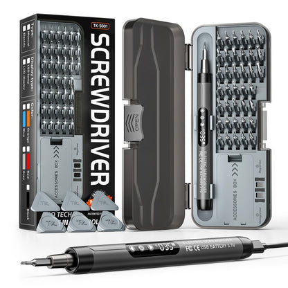47 in 1 Electric Screwdriver Set Digital Display USB Rechargeable PC Phone Repair Tool Kit
