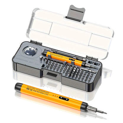 88Pcs / Set Rechargeable Precision Electric Screwdriver with Magnetic Bits Kit for Mobile Phone PCB Watch Repair Tool