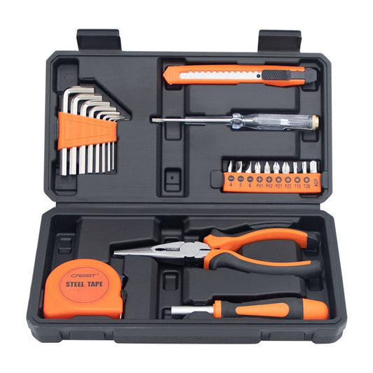 CREST 23Pcs Household Tool Kit Set Screwdriver Repair Toolbox for Home Maintenance