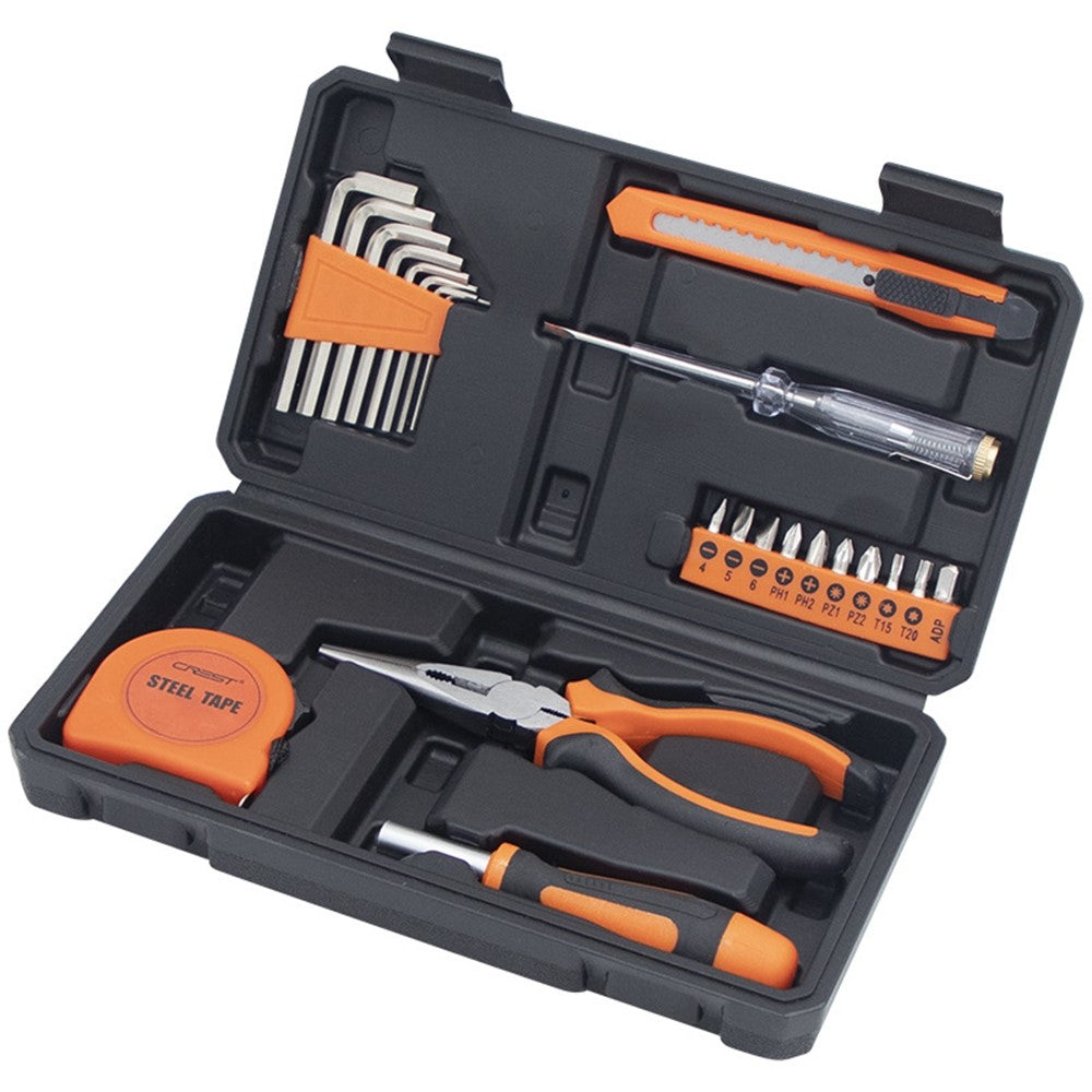 CREST 23Pcs Household Tool Kit Set Screwdriver Repair Toolbox for Home Maintenance