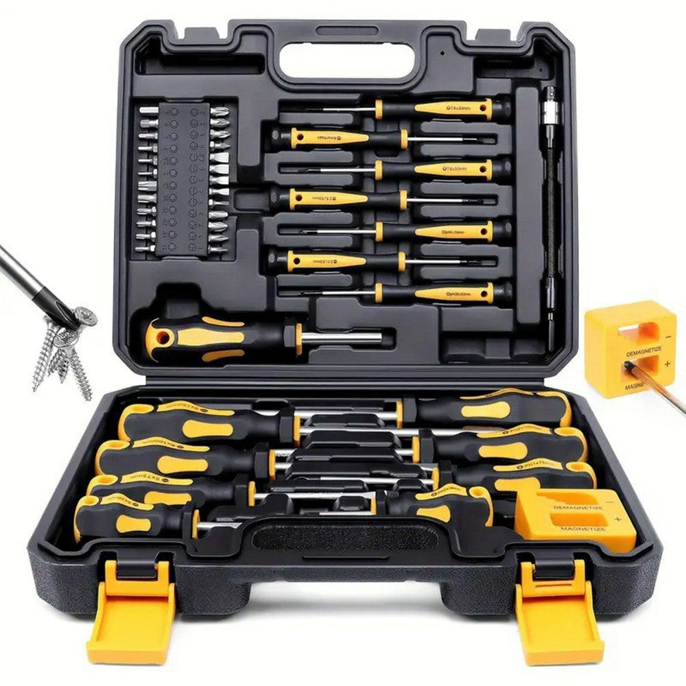 43Pcs Magnetic Screwdriver Set Chrome Vanadium Steel Tools Kit with Storage Case for Electronic Repair