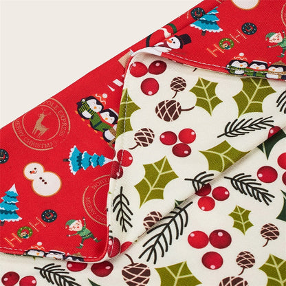 Christmas Dog Bandanas Pet Bib Bandanas Pet Scarf Washable Dog Bib Costume [Size: S]