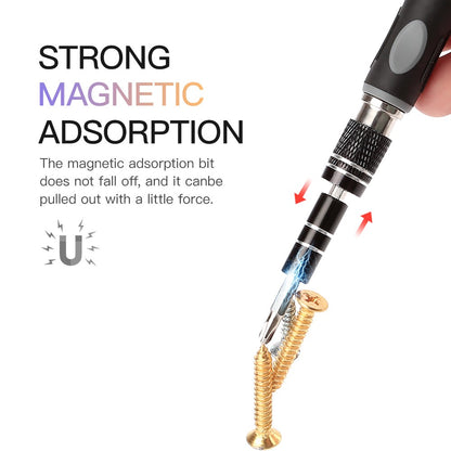 KING'SDUN KS-840084 32 in 1 Portable Precision Repair Tool Kit Magnetic Mini Screwdriver Set with 30Pcs Bits / Translucent Storage Box