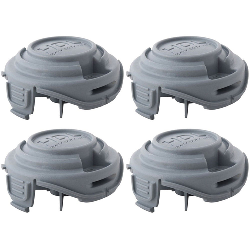 4Pcs For Black & Decker STC5433 Type 1 / STC5433PC Type 1 HDL Heavy Duty Line Spool Cap, 90588530